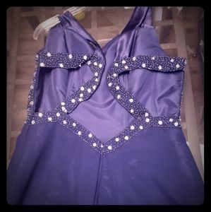 Open back prom dress